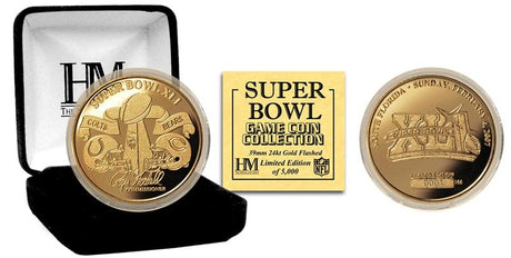 Super Bowl XLI (41) Goldplate Flip Coin