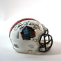 Dan Hampton Autographed Hall of Fame Mini Helmet with HOF Inscription
