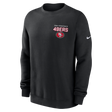 49ers 2025 Men's Nike Fleece Club Crewneck