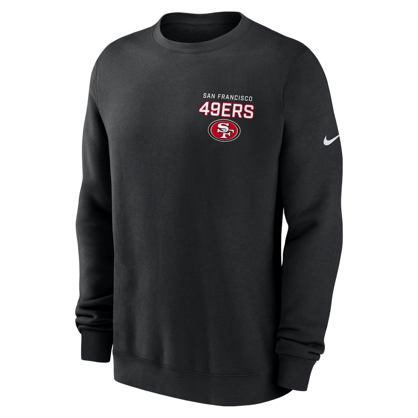 49ers 2025 Men's Nike Fleece Club Crewneck