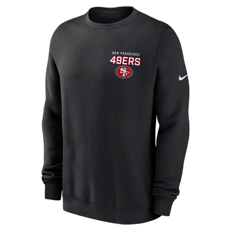 49ers 2025 Men's Nike Fleece Club Crewneck