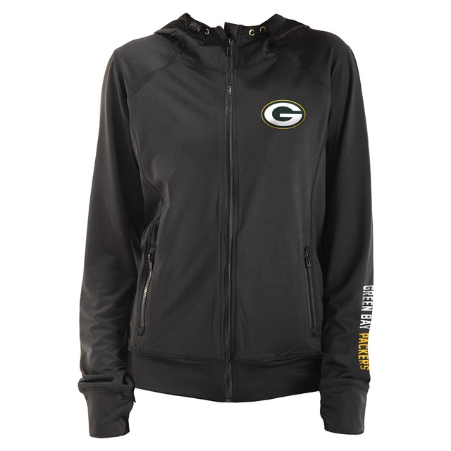 Packers New Era Women's Full Zip Jersey Hood