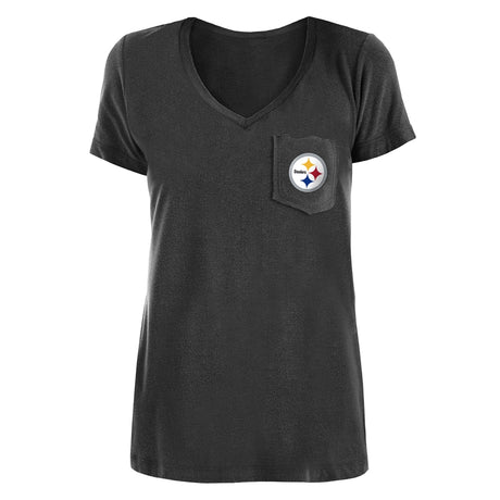 Steelers New Era Women's Pocket T-shirt