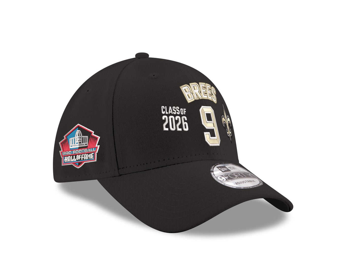 Drew Brees Saints Class of 2026 New Era GCP 9FORTY Name and Number Hat