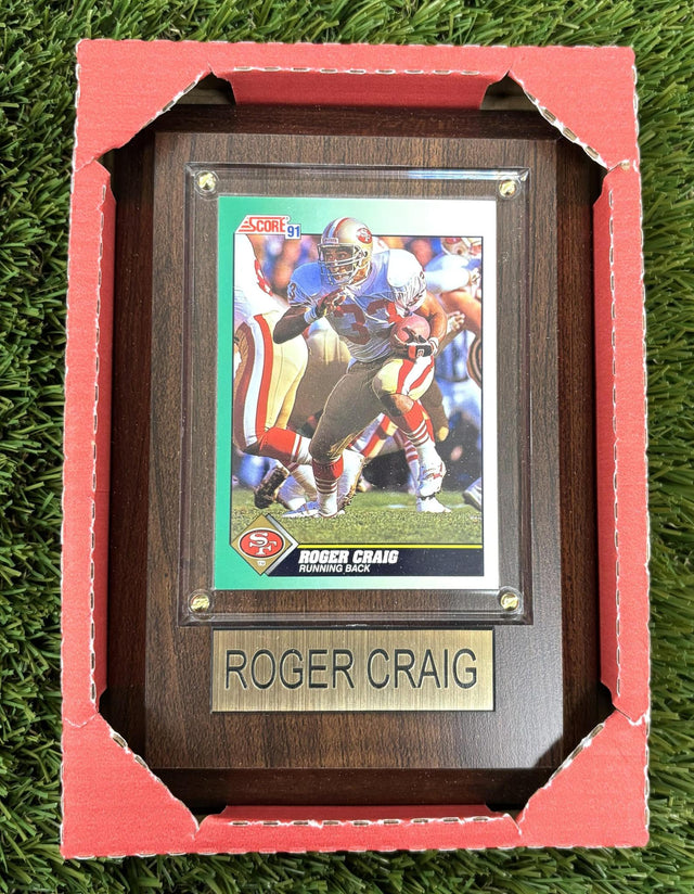 Roger Craig 4x6 Plaque
