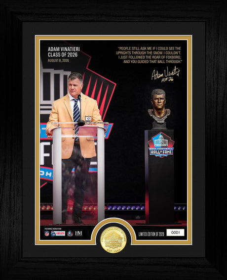 Adam Vinatieri Pro Football Hall of Fame Induction Bronze Coin Photo Mint Pro Football Hall of Fame
