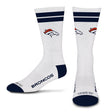 Broncos 2026 White Stripe Sock