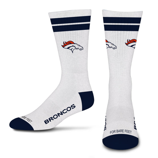 Broncos 2026 White Stripe Sock