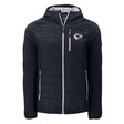 Chiefs Cutter and Buck Men's Black Rainier PrimaLoft Eco Hybrid Jacket