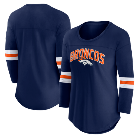 Broncos Women's Fanatics First Team Arch 3/4 Sleeve T-Shirt