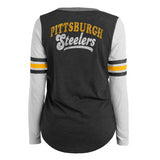 Steelers New Era Women's Bi-Blend Long Sleeve T-Shirt