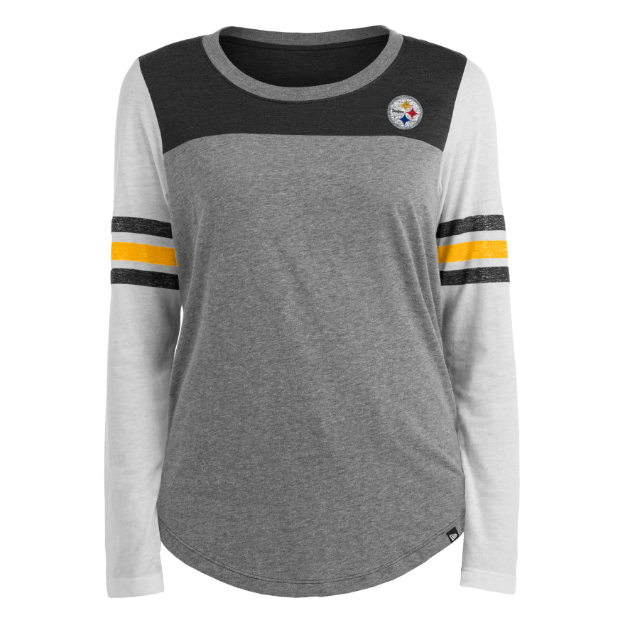 Steelers New Era Women's Bi-Blend Long Sleeve T-Shirt