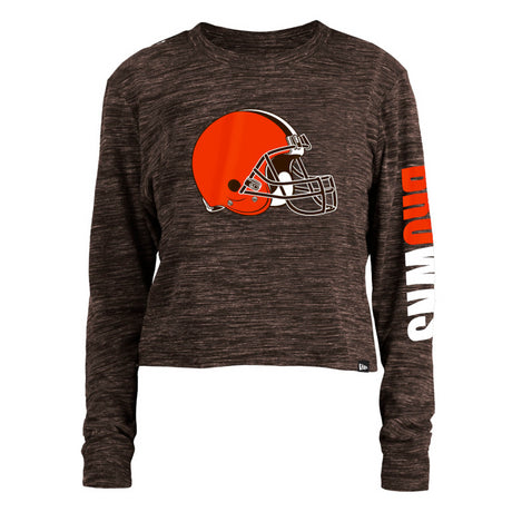 Browns New Era Women's Space Dye Long Sleeve T-Shirt