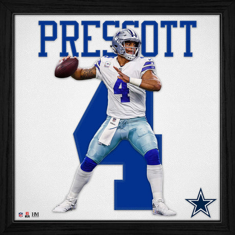 Cowboys Dak Prescott Impact Jersey Frame