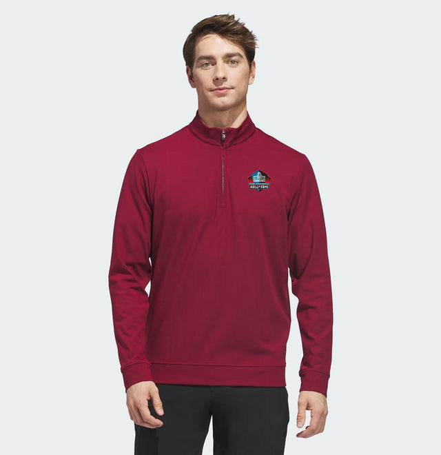 Hall of Fame 2026 Adidas Men's Collegiate Burgundy Ultimate365 Classic 1/4 Zip Pro Football Hall of Fame