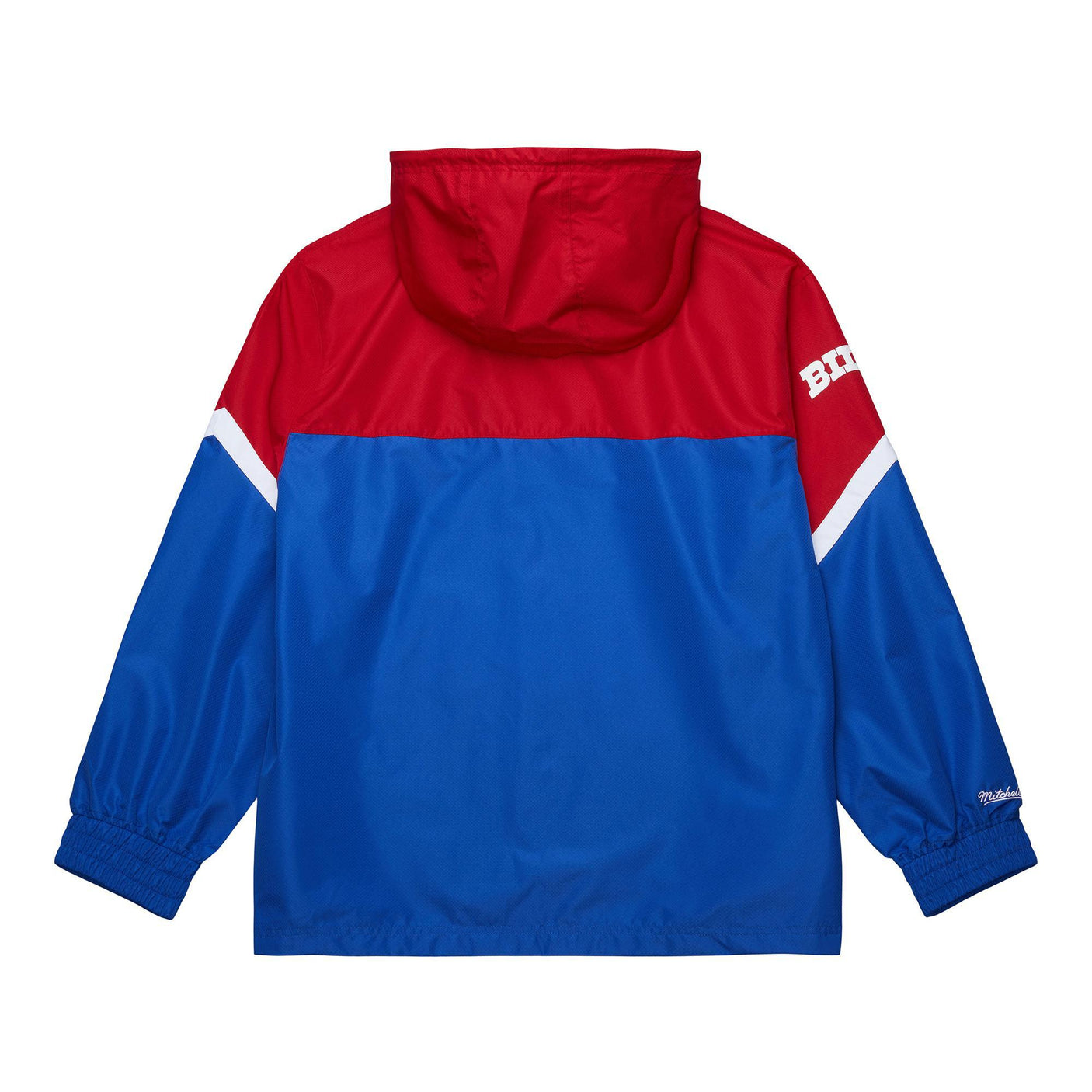 Bills 2025 Mitchell & Ness Men's NFL Tie Breaker Anorak Vintage Logo Lightweight Windbreaker