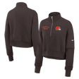 Browns 2025 Nike Women's Phoenix Quarter Zip Jacket