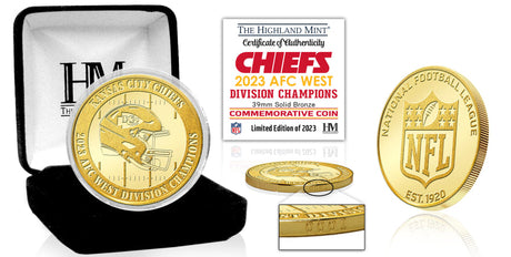 Chiefs 2023 AFC West Division Champions Bronze Coin