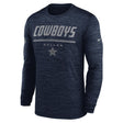 Cowboys 2026 Nike Men's Team Issue Velocity Long Sleeve T-Shirt