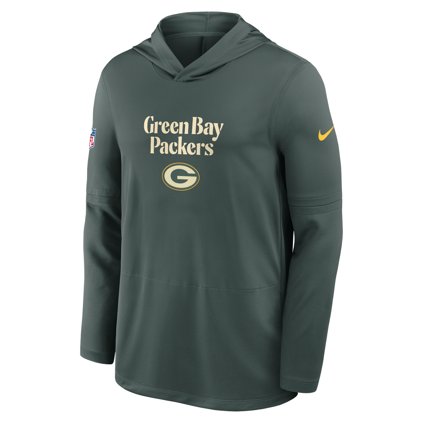 Packers 2026 Nike Men's Rivalries Collection Sideline Dri-FIT Long-Sleeve Hooded Top