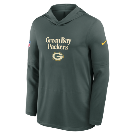 Packers 2026 Nike Men's Rivalries Collection Sideline Dri-FIT Long-Sleeve Hooded Top