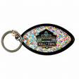 Hall of Fame Acrylic Confetti Keychain Pro Football Hall of Fame