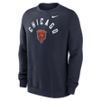 Bears 2026 Nike Men's Club Fleece Pullover Crewneck Pro Football Hall of Fame