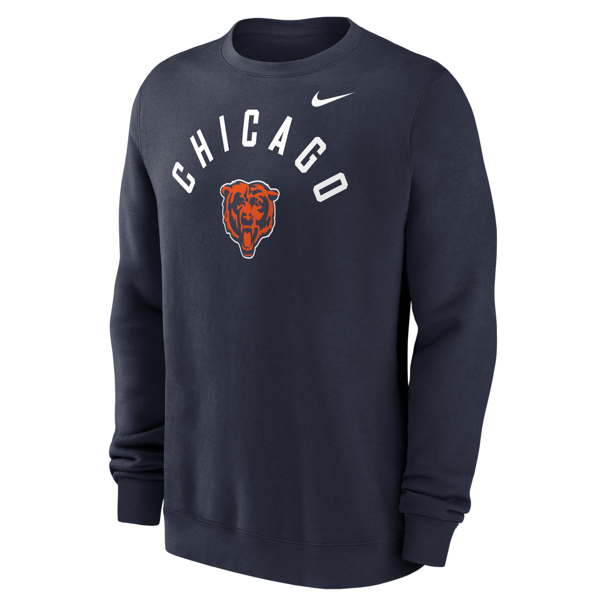 Bears 2026 Nike Men's Club Fleece Pullover Crewneck Pro Football Hall of Fame
