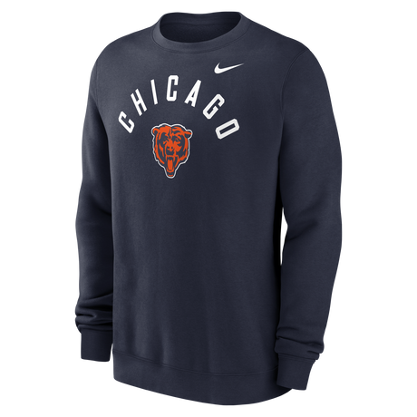 Bears 2026 Nike Men's Club Fleece Pullover Crewneck Pro Football Hall of Fame