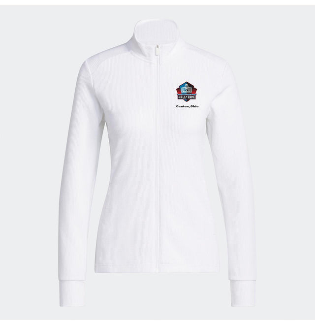 Hall of Fame 2026 Adidas Women's White Performance Textured Full Zip Jacket