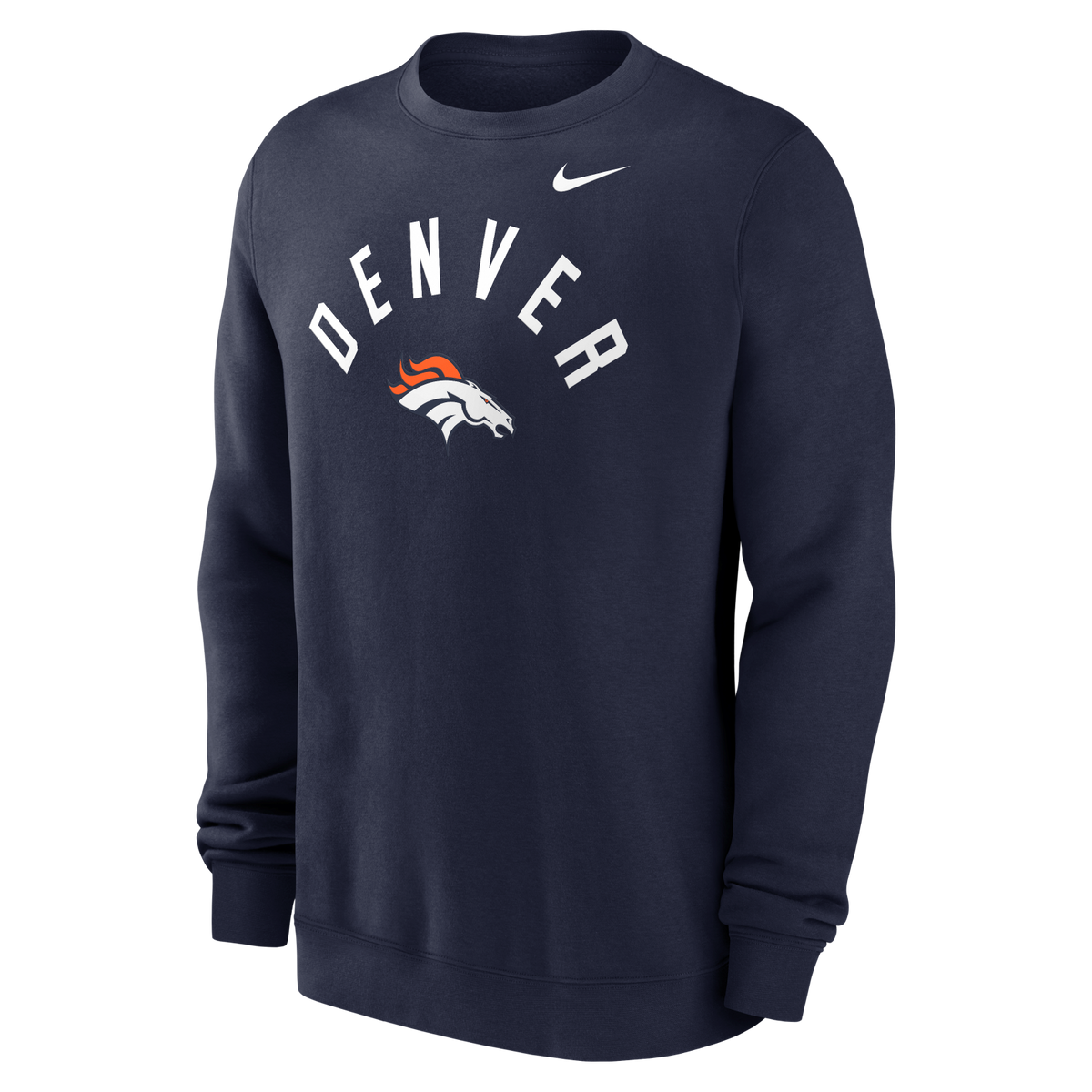 Broncos 2026 Nike Men's Club Fleece Pullover Crewneck Pro Football Hall of Fame