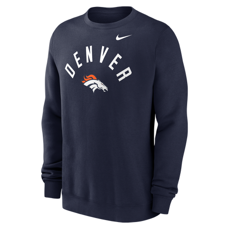 Broncos 2026 Nike Men's Club Fleece Pullover Crewneck Pro Football Hall of Fame