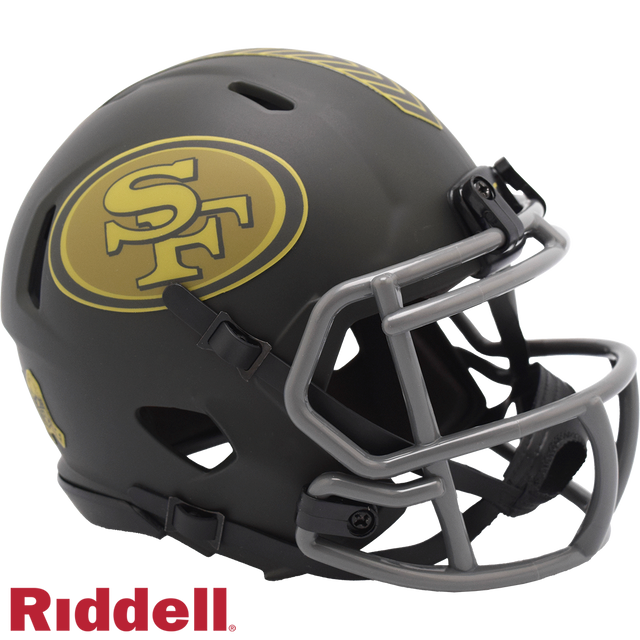 49ers 2025 Salute to Service Mini Helmet
