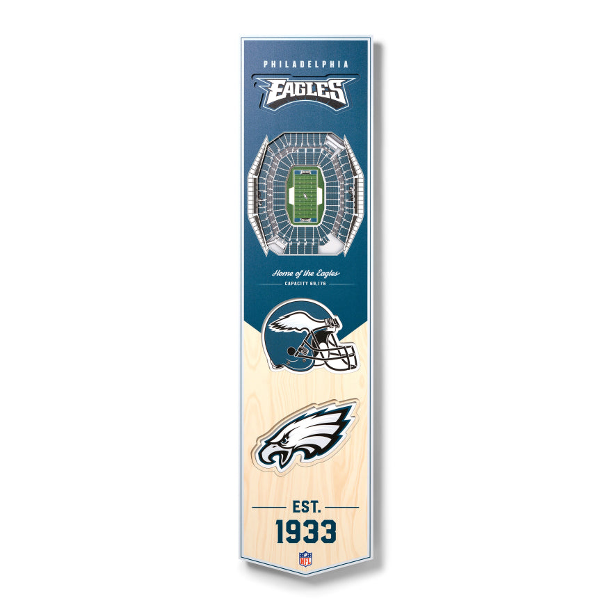 Eagles 8" x 32" 3D Stadiumview Banner