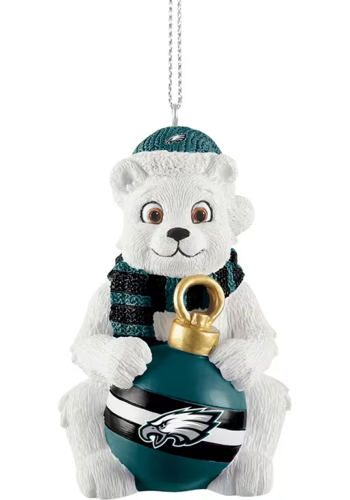 Eagles Sitting Polar Bear Ornament