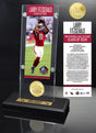 Larry Fitzgerald Class of 2026 Hall of Fame Induction Ticket and Bronze Coin Acrylic Display - DS