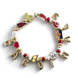 Cardinals Motif Beaded Bracelet