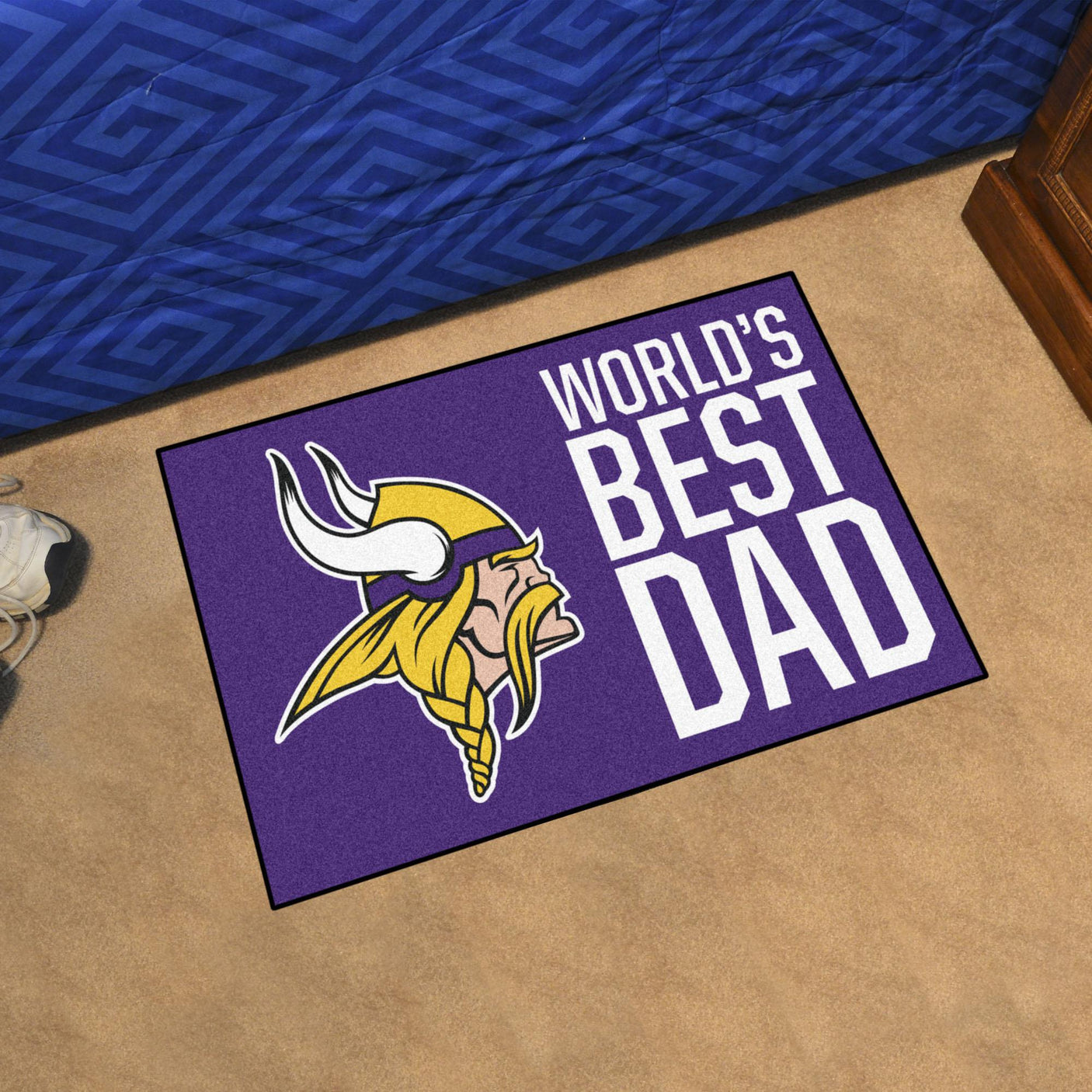 Vikings World's Best Dad Starter Mat