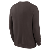 Browns 2026 Nike Men's Club Fleece Pullover Crewneck Pro Football Hall of Fame
