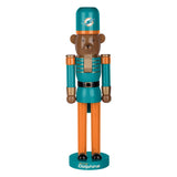 Dolphins 14 Inch Bear Nutcracker Pro Football Hall of Fame
