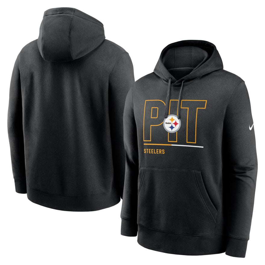 Steelers Youth Nike City Code Club Fleece Pullover Sweatshirt