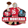 Joe Montana Hall of Fame Class of 2000 Action Player Pin