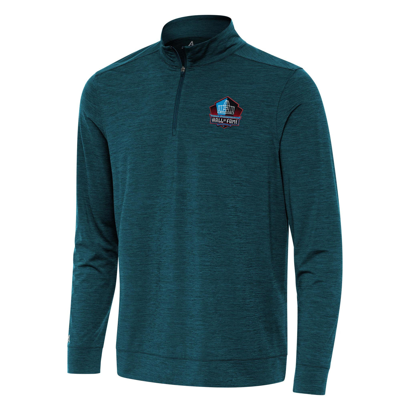 Hall of Fame Antigua Men's Deep Teal Bright 1/4 Zip Pullover