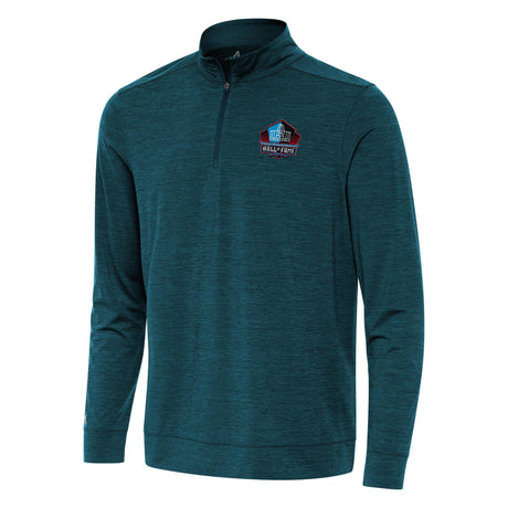 Hall of Fame Antigua Men's Deep Teal Bright 1/4 Zip Pullover
