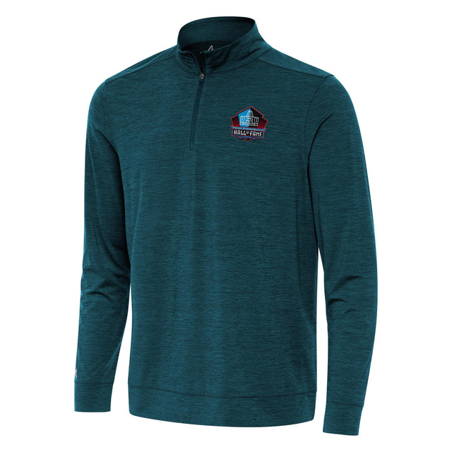 Hall of Fame Antigua Men's Deep Teal Bright 1/4 Zip Pullover