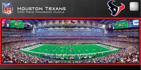 Texans 1000pc Panoramic Puzzle Pro Football Hall of Fame
