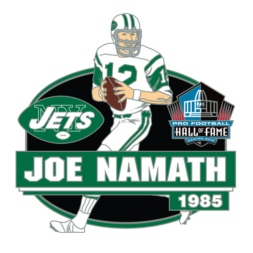 Joe Namath Hall of Fame Class of 1985 Action Player Pin – Pro Football ...