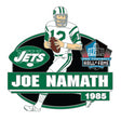 Joe Namath Hall of Fame Class of 1985 Action Player Pin