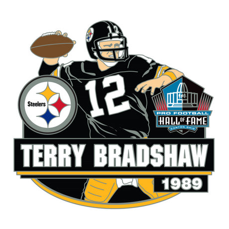 Terry Bradshaw Hall of Fame Class of 1989 Action Player Pin