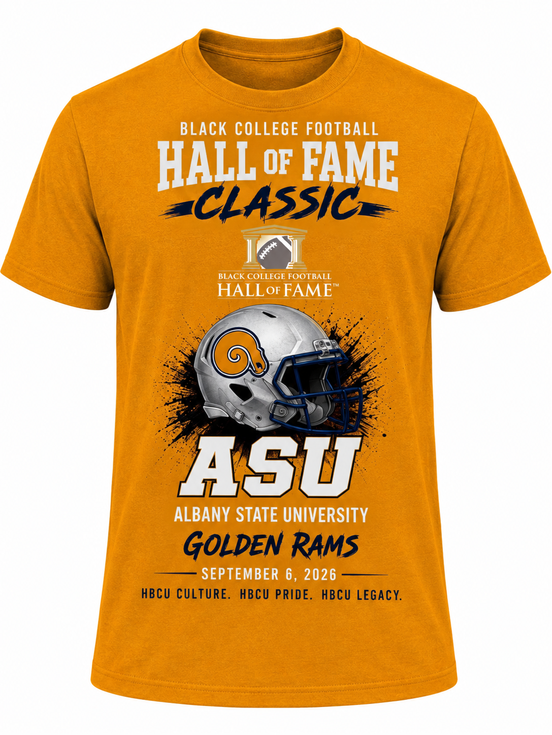 Black College Football Hall of Fame 2026 Classic Albany State T-Shirt